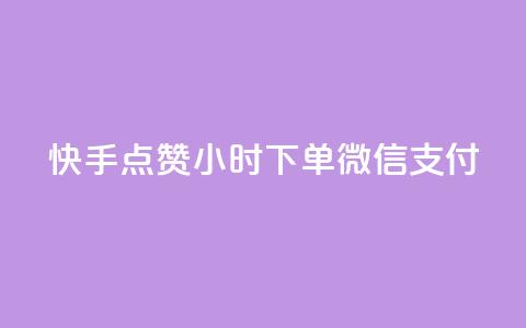 快手点赞24小时下单微信支付 - 24小时内微信支付快手点赞,安全可靠。 第1张 快手点赞24小时下单微信支付 - 24小时内微信支付快手点赞,安全可靠。 第1张