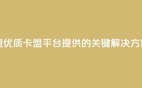 CFHD卡盟 - CFHD卡盟:优质卡盟平台提供的关键解决方案~ 第1张 CFHD卡盟 - CFHD卡盟:优质卡盟平台提供的关键解决方案~ 第1张