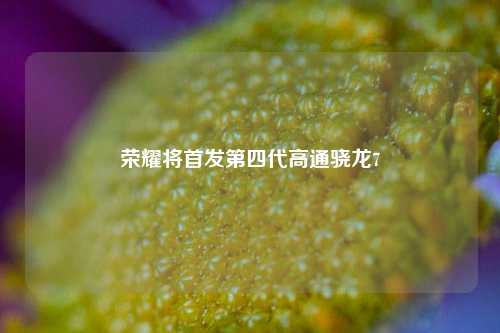 荣耀将首发第四代高通骁龙7  第1张