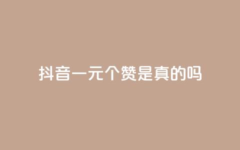抖音一元100个赞是真的吗 - 抖音一元买100个赞的真相揭秘! 第1张 抖音一元100个赞是真的吗 - 抖音一元买100个赞的真相揭秘! 第1张