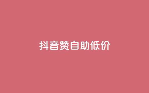 抖音赞自助低价 - 获取抖音点赞服务，价格优惠自助操作！  第1张