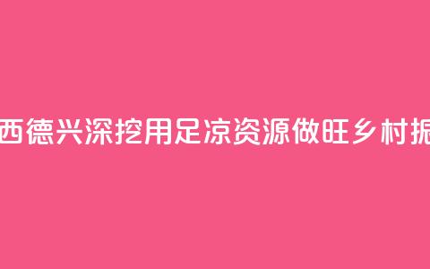 （乡村行·看振兴）江西德兴：深挖用足“凉资源	”  做旺乡村振兴“热产业” 第1张