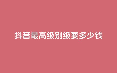 抖音最高级别30级要多少钱,dy业务自助下单软件下载 - 拼多多扫码助力软件 拼多多小号管理  第1张