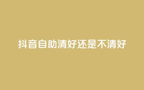 抖音自助清好还是不清好,QQ代点赞的软件 - 抖音怎么引流到微信呢 空间赞24小时自助下单网站  第1张