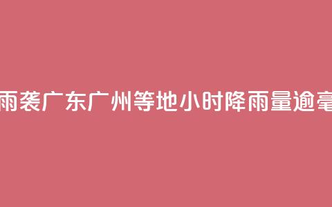 雷雨袭广东 广州等地3小时降雨量逾50毫米 第1张 雷雨袭广东 广州等地3小时降雨量逾50毫米 第1张