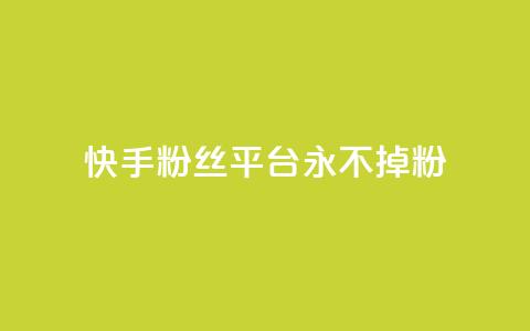 快手粉丝平台+永不掉粉,刷粉每天都掉粉正常吗 - 抖音涨一个粉丝几块钱 qq空间人气精灵手机版下载  第1张