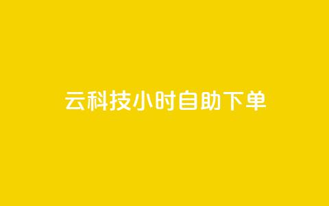 12云科技24小时自助下单 - 12云科技全天候在线自助下单服务，便捷高效！。  第1张