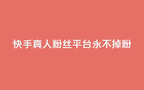 快手真人粉丝平台 永不掉粉,快手在线下单平台全网最低价 - 抖音刷1000粉入口 全网最便宜卡盟  第1张