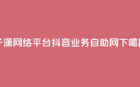 子潇网络平台 - 抖音业务自助网  第1张