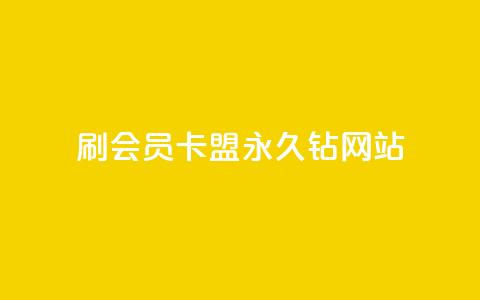 刷会员卡盟永久钻网站 - 永久钻会员卡盟 超值会员服务！  第1张