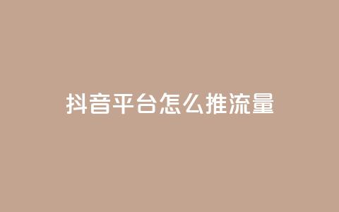 抖音平台怎么推流量 - 抖音平台推广技巧:从零开始提升流量的关键步骤! 第1张 抖音平台怎么推流量 - 抖音平台推广技巧:从零开始提升流量的关键步骤! 第1张