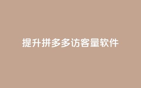 提升拼多多访客量软件  第1张