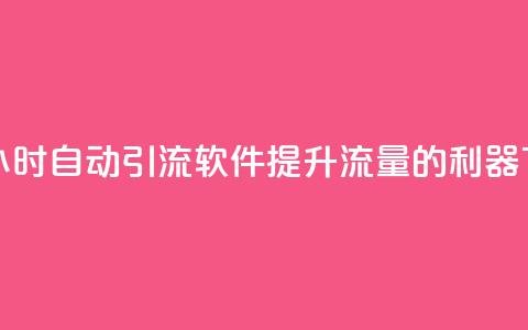 抖音24小时自动引流软件：提升流量的利器  第1张