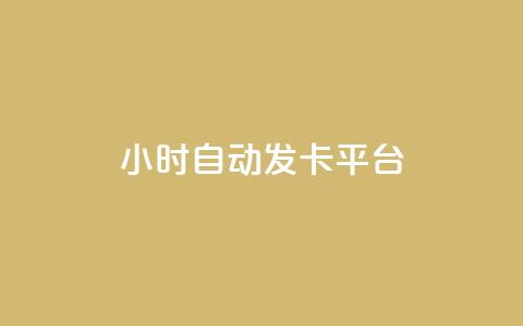 24小时自动发卡平台 - 全天候自动发卡系统助您轻松管理订单! 第1张 24小时自动发卡平台 - 全天候自动发卡系统助您轻松管理订单! 第1张