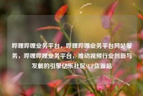 哔哩哔哩业务平台，哔哩哔哩业务平台网站服务，哔哩哔哩业务平台，推动视频行业创新与发展的引擎亿乐社区SUP货源站