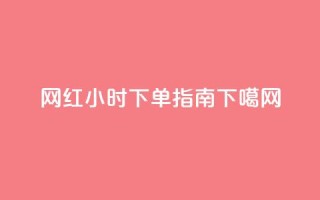 网红24小时下单指南