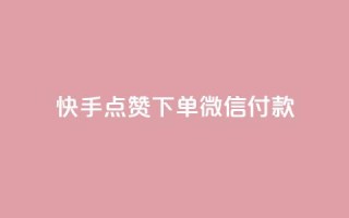 快手点赞下单微信付款 - 空间赞24小时自助下单网站