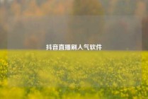 抖音直播刷人气软件