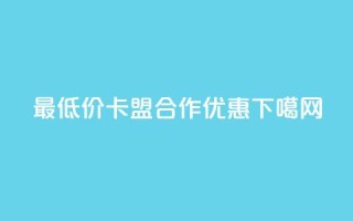 最低价卡盟合作优惠