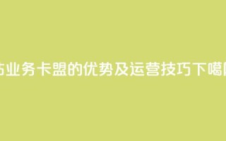 qq钻业务卡盟的优势及运营技巧