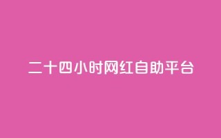 二十四小时网红自助平台 - 24小时自助平台：引爆网红梦想的最佳选择~