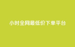 24小时全网最低价下单平台 - 24小时极速下单，全网最低价平台，躲开中间商赚差价~