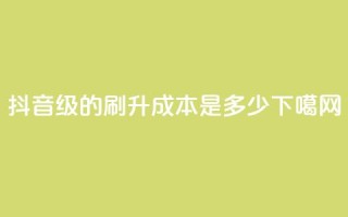 抖音50级的刷升成本是多少？