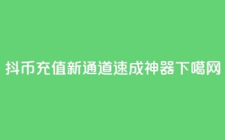 抖币充值新通道：110速成神器