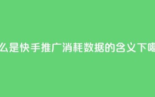 什么是快手推广消耗数据的含义