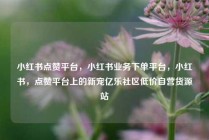小红书点赞平台，小红书业务下单平台，小红书，点赞平台上的新宠亿乐社区低价自营货源站