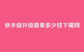 快手1-45级升级需要多少钱？