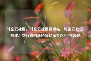 时空云社区，时空云社区货源站，时空云社区，构建万物互联的新桥梁亿乐社区SUP货源站