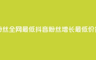 抖音24小时粉丝全网最低(抖音粉丝增长最低价揭秘)