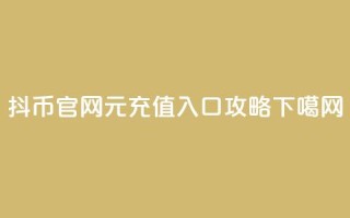 抖币官网1元充值入口攻略