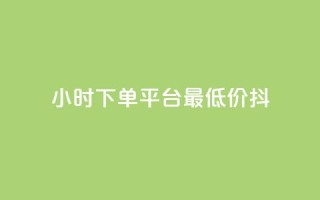 24小时下单平台最低价抖,全网24小时自助下单网站在线 - 拼多多助力24小时 - 像塑互助群