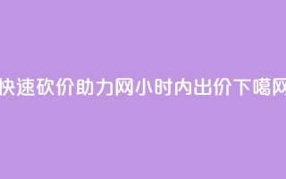 快速砍价助力网24小时内出价