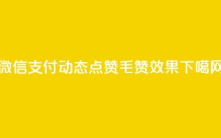 微信支付动态点赞1毛10000赞效果