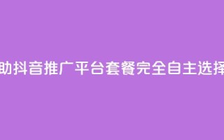 24小时自助抖音推广平台套餐完全自主选择