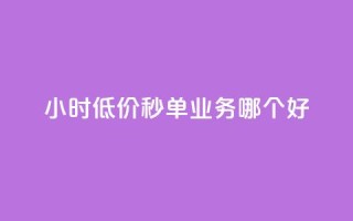 24小时低价秒单业务哪个好 - 24小时低价秒单服务推荐与比较!