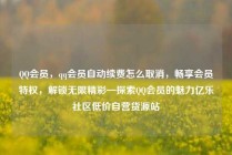 QQ会员，qq会员自动续费怎么取消，畅享会员特权，解锁无限精彩—探索QQ会员的魅力亿乐社区低价自营货源站