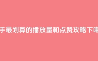 快手最划算的播放量和点赞攻略