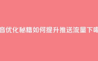 抖音优化秘籍：如何提升推送流量