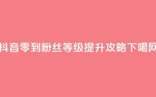 抖音零到500粉丝等级提升攻略