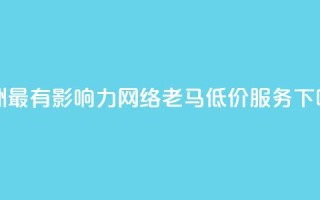 亚洲最有影响力网络老马低价服务