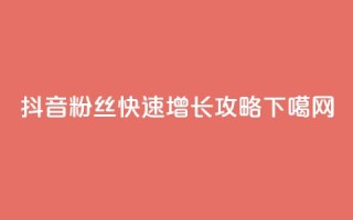 抖音粉丝快速增长攻略
