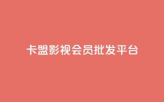 卡盟影视会员批发平台,抖音推广平台联系方式 - 空间访客 - 子潇网络老马低价下单