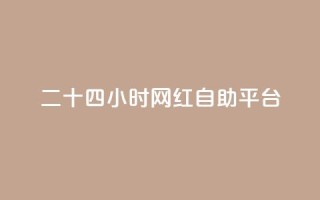 二十四小时网红自助平台 - 全天候网红自助平台：24小时打造你的社交媒体爆款~