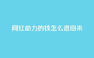 网红助力的钱怎么退回来 - 网红助力的资金如何顺利退款~