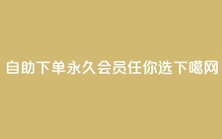 QQ自助下单，永久会员任你选