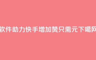 软件助力快手增加1000赞只需1元